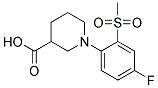 1-[4-FLUORO-2-(METHYLSULFONYL)PHENYL]PIPERIDINE-3-CARBOXYLIC ACID CAS#: 914637-71-1