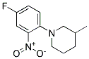1-(4-FLUORO-2-NITROPHENYL)-3-METHYLPIPERIDINE CAS#: 942474-32-0