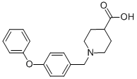 1-[(4-PHENOXYPHENYL)METHYL]-PIPERIDINE-4-CARBOXYLIC ACID CAS#: 901923-17-9