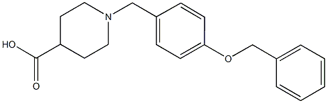1-[[4-(PHENYLMETHOXY)PHENYL]METHYL]-PIPERIDINE-4-CARBOXYLIC ACID CAS#: 901313-66-4