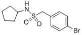 1-(4-bromophenyl)-N-cyclopentylmethanesulfonamide CAS#: 950256-12-9