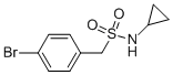 1-(4-bromophenyl)-N-cyclopropylmethanesulfonamide CAS#: 950235-23-1