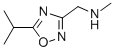1-(5-ISOPROPYL-1,2,4-OXADIAZOL-3-YL)-N-METHYLMETHANAMINE CAS#: 938459-06-4