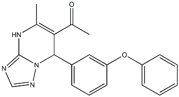 1-[5-methyl-7-(3-phenoxyphenyl)-4,7-dihydro[1,2,4]triazolo[1,5-a]pyrimidin-6-yl]ethanone CAS#: 932255-28-2