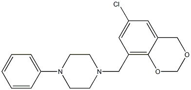 1-[(6-chloro-4H-1,3-benzodioxin-8-yl)methyl]-4-phenylpiperazine CAS#: 929380-48-3