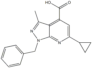 1-Benzyl-6-cyclopropyl-3-methyl-1H-pyrazolo[3,4-b]pyridine-4-carboxylic acid CAS#: 937598-78-2