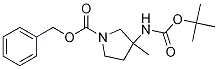 1-(Benzyloxycarbonyl)-3-(N-tert-butoxycarbonylamino)-3-methylpyrrolidine CAS#: 927389-50-2