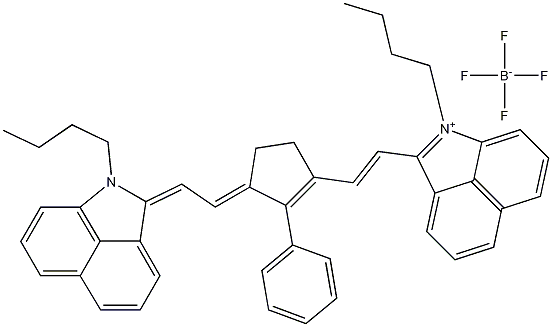 1-Butyl-2-(2-[3-[2-(1-butyl-1H-benzo[cd]indol-2-ylidene)ethylidene]-2-phenylcyclopent-1-enyl]vinyl)benzo[cd]indolium tetrafluoroborate CAS#: 913627-83-5