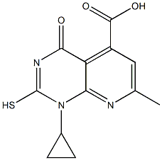 1-Cyclopropyl-2-mercapto-7-methyl-4-oxo-1,4-dihydropyrido[2,3-d]pyrimidine-5-carboxylic acid CAS#: 937599-76-3