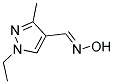 1-ETHYL-3-METHYL-1H-PYRAZOLE-4-CARBALDEHYDE OXIME CAS#: 907990-54-9