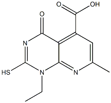 1-Ethyl-2-mercapto-7-methyl-4-oxo-1,4-dihydropyrido[2,3-d]pyrimidine-5-carboxylic acid CAS#: 938002-52-9