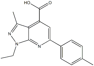 1-Ethyl-3-methyl-6-(p-tolyl)pyrazolo[3,4-b]pyridine-4-carboxylic acid CAS#: 937598-67-9