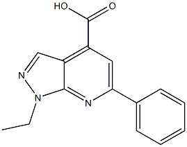 1-Ethyl-6-phenyl-pyrazolo[3,4-b]pyridine-4-carboxylic acid CAS#: 924118-62-7