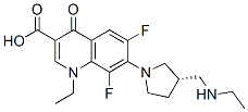 1-Ethyl-7-[(3S)-3-[(ethylamino)methyl]-1-pyrrolidinyl]-6,8-difluoro-1,4-dihydro-4-oxo-3-quinolinecarboxylic acid CAS#: 99735-05-4