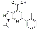 1-ISOPROPYL-6-(2-METHYLPHENYL)-1H-PYRAZOLO[3,4-B]PYRIDINE-4-CARBOXYLIC ACID CAS#: 924243-72-1