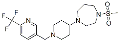 1-(METHYLSULFONYL)-4-(1-([6-(TRIFLUOROMETHYL)PYRIDIN-3-YL]METHYL)PIPERIDIN-4-YL)-1,4-DIAZEPANE CAS#: 909670-87-7