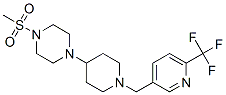 1-(METHYLSULFONYL)-4-(1-([6-(TRIFLUOROMETHYL)PYRIDIN-3-YL]METHYL)PIPERIDIN-4-YL)PIPERAZINE CAS#: 909670-45-7