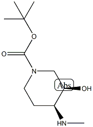 1-PIPERIDINECARBOXYLIC ACID, 3-HYDROXY-4-(METHYLAMINO)-, 1,1-DIMETHYLETHYL ESTER, (3R,4R)-REL- CAS#: 933477-84-0