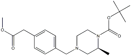 1-Piperazinecarboxylic acid, 4-[[4-(2-Methoxy-2-oxoethyl)phenyl]Methyl]-2-Methyl-, 1,1-diMethylethyl ester, (2S)- CAS#: 923565-72-4