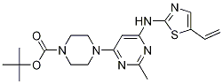 1-Piperazinecarboxylic acid, 4-[6-[(5-ethenyl-2-thiazolyl)aMino]-2-Methyl-4-pyriMidinyl]-, 1,1-diMethylethyl ester CAS#: 936845-86-2