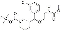 1-Piperidinecarboxylic acid, 3-[(R)-(3-chlorophenyl)[2-[(Methoxycarbonyl)aMino]ethoxy]Methyl]-, 1,1-diMethylethyl ester, (3R)- CAS#: 942142-79-2