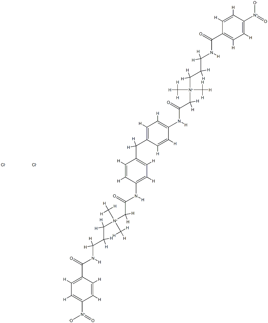 1-Propanaminium, N,N'-[methylenebis[4,1-phenyleneimino( 2-oxo-2,1-ethanediyl)]]bis[N,N-dimethyl -3-[(4-nitrobenzoyl)amino]-, dichloride CAS#: 99377-84-1