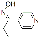 1-Propanone,1-(4-pyridinyl)-,oxime(9CI) CAS#: 98377-51-6