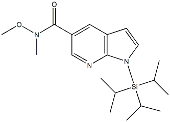 1-TRIISOPROPYLSILANYL-1H-PYRROLO[2,3-B]PYRIDINE-5-CARBOXYLICACIDMETHOXY-METHYL-AMIDE CAS#: 944937-28-4