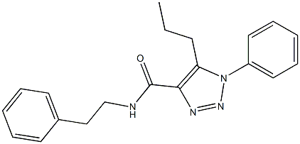 1-phenyl-N-(2-phenylethyl)-5-propyl-1H-1,2,3-triazole-4-carboxamide CAS#: 950255-89-7