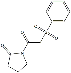 1-(phenylsulfonylacetyl)pyrrolidin-2-one CAS#: 907969-47-5