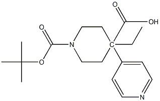 1-tert-Butyl 4-ethyl 4-(pyridin-4-yl)piperidine-1,4-dicarboxylate CAS#: 954125-18-9