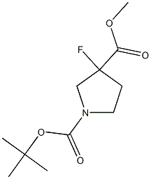 1-tert-butyl 3-methyl 3-fluoropyrrolidine-1,3-dicarboxylate CAS#: 942189-96-0