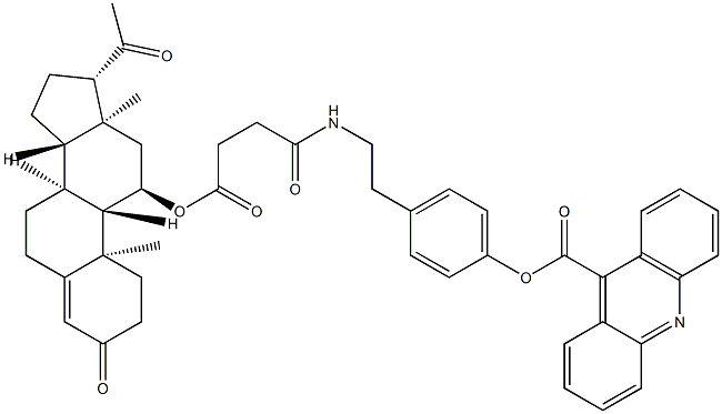 11-progesteryl-2-succinoyltyramine-4-(10-methyl)acridinium-9-carboxylate CAS#: 99195-33-2