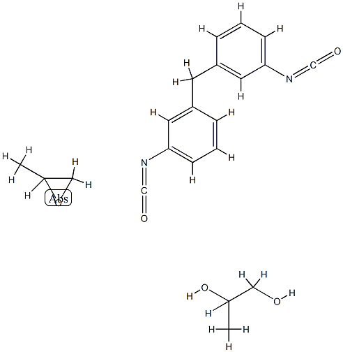 1,2-Propanediol, polymer with 1,1'-methylenebis[isocyanatobenzene] and methyloxirane CAS#: 99784-49-3