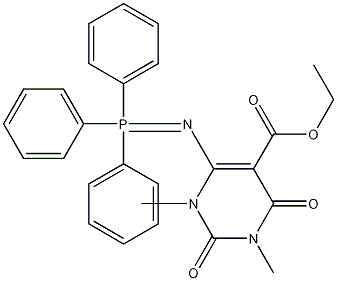 1,2,3,4-Tetrahydro-1,3-dimethyl-2,4-dioxo-6-[(triphenylphosphoranylidene)amino]-5-pyrimidinecarboxylic acid ethyl ester CAS#: 99747-55-4