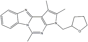 1,2,5-trimethyl-3-(tetrahydrofuran-2-ylmethyl)-3H-pyrrolo[2',3':4,5]pyrimido[1,6-a]benzimidazole CAS#: 903852-42-6