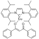 [1,3-Bis(2,6-diisopropylphenyl)imidazol-2-ylidene](1,3-diphenyl-1,3-propanedionato)copper(I) CAS#: 920739-11-3
