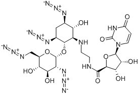 1,3-DIAZIDO-1,2,3,5-TETRADEOXY-4-O-(2,6-DIAZIDO-2,6-DIDEOXY-D-GLUCOPYRANOSYL)-5-[[2-[[1,2-DIDEOXY-1-(3,4-DIHYDRO-5-METHYL-2,4-DIOXO-1(2H)-PYRIMIDINYL)-D-ERYTHRO-PENTOFURANURONOYL]AMINO]ETHYL]AMINO]-D-MYO-INOSITOL CAS#: 948916-08-3