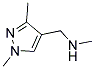(1,3-DIMETHYL-1 H-PYRAZOL-4-YLMETHYL)-METHYL-AMINE CAS#: 949100-09-8