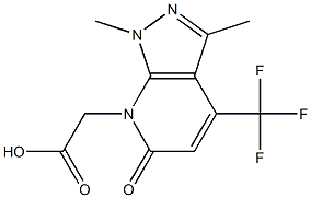 [1,3-Dimethyl-6-oxo-4-(trifluoromethyl)-1,6-dihydro-7H-pyrazolo[3,4-b]pyridin-7-yl]acetic acid CAS#: 937605-40-8
