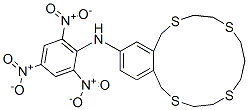 1,3,4,7,8,10,11,13-Octahydro-N-(2,4,6-trinitrophenyl)-6H-2,5,9,12-benzotetrathiacyclopentadecin-15-amine CAS#: 98701-60-1