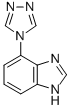 1H-Benzimidazole,4-(4H-1,2,4-triazol-4-yl)-(9CI) CAS#: 98711-53-6