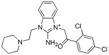 1H-Benzimidazolium,  2-amino-3-[2-(2,4-dichlorophenyl)-2-oxoethyl]-1-[2-(1-piperidinyl)ethyl]- CAS#: 917745-50-7