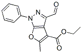 1H-Furo[2,3-c]pyrazole-4-carboxylic  acid,  3-formyl-5-methyl-1-phenyl-,  ethyl  ester CAS#: 928850-33-3