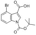 1H-INDOLE-1,3-DICARBOXYLIC ACID, 4-BROMO-, 1-(1,1-DIMETHYLETHYL)ESTER CAS#: 914203-00-2