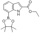 1H-INDOLE-2-CARBOXYLIC ACID, 7-(4,4,5,5-TETRAMETHYL-1,3,2-DIOXABOROLAN-2-YL)-, ETHYL ESTER CAS#: 919119-62-3