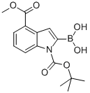 1H-Indole-1,4-dicarboxylic acid, 2-borono-, 1-(1,1-dimethylethyl) 4-methyl ester CAS#: 953411-03-5