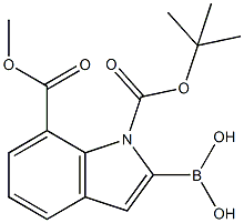 1H-Indole-1,7-dicarboxylic acid, 2-borono-, 1-(1,1-dimethylethyl) 7-methyl ester CAS#: 953411-05-7
