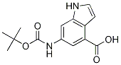 1H-Indole-4-carboxylic acid, 6-[[(1,1-diMethylethoxy)carbonyl]aMino]- CAS#: 948015-63-2