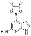 1H-PYRROLO[2,3-B]PYRIDIN-6-AMINE, 4-(4,4,5,5-TETRAMETHYL-1,3,2-DIOXABOROLAN-2-YL)- CAS#: 943323-56-6